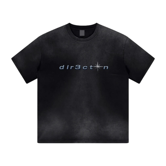 "dir3ction" Water Washed Starry Tee