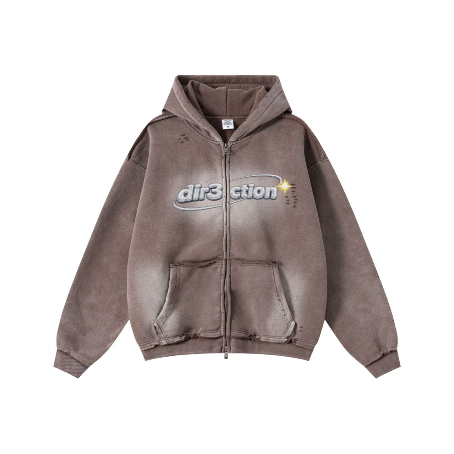 “dir3ction” Vintage Modern Zip Up
