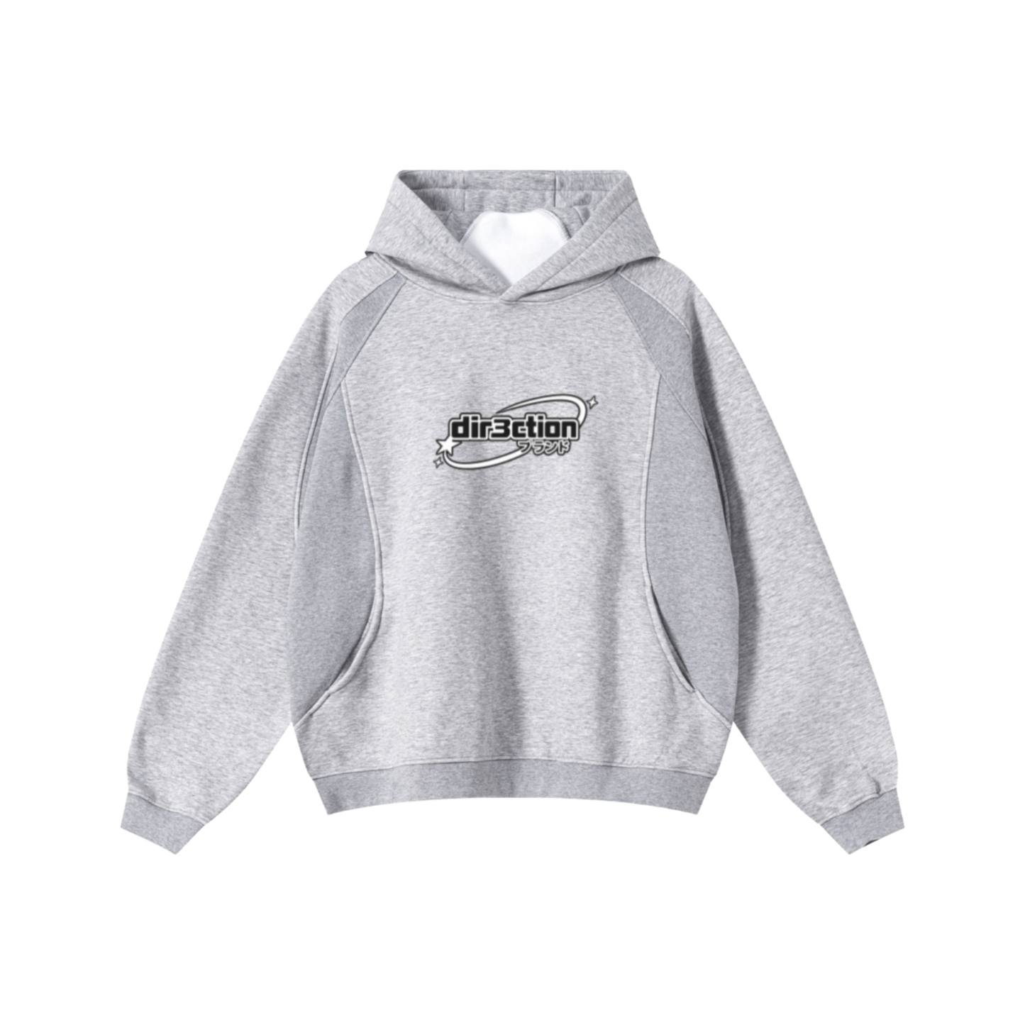 "dir3ction" Comfortable Y2K Hoodie Moonlit Design