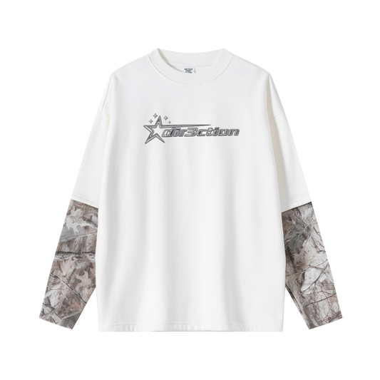 "dir3ction" Silver Lined Camo Shirt