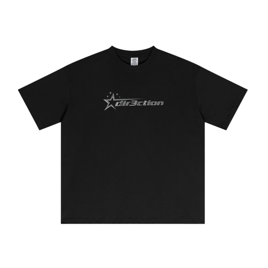 "dir3ction" Starry Silver Y2K Graphic Tee