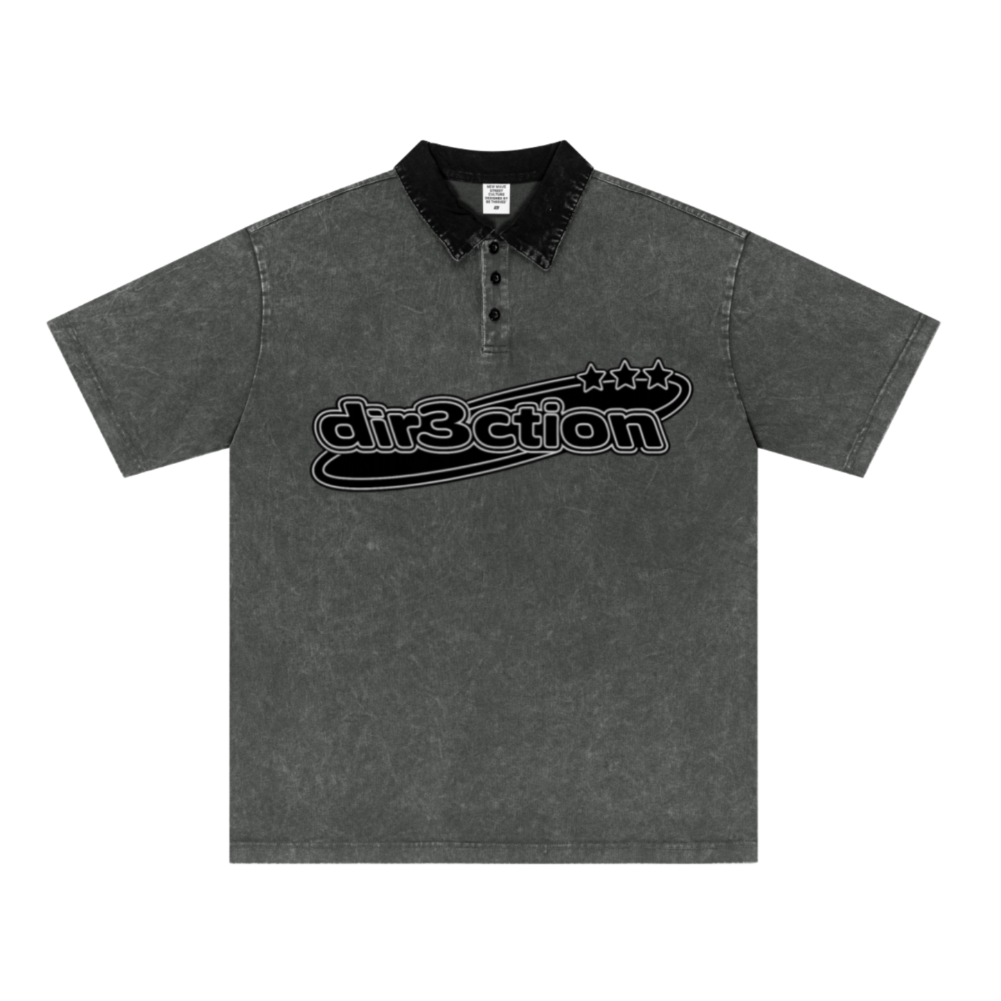 "dir3ction" Vintage Polo Neck Formal Tee