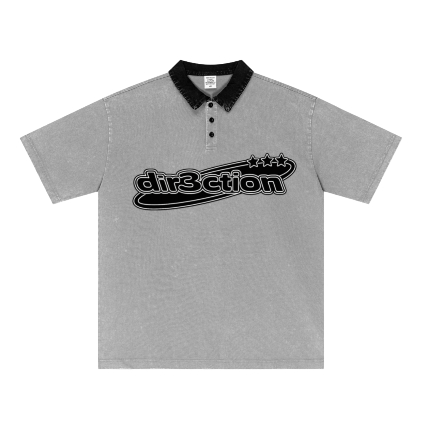 "dir3ction" Vintage Polo Neck Formal Tee