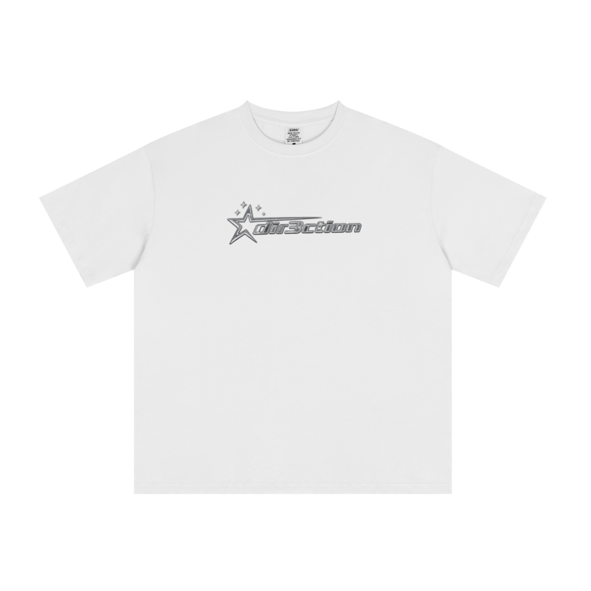235GSM Men's cool-touch Crew Neck T-shirt  White