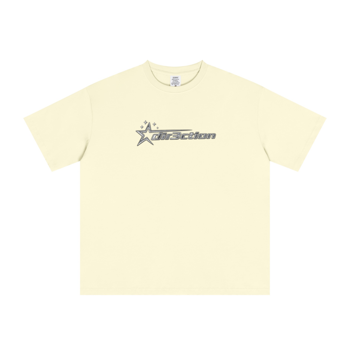 235GSM Men's cool-touch Crew Neck T-shirt Apricot