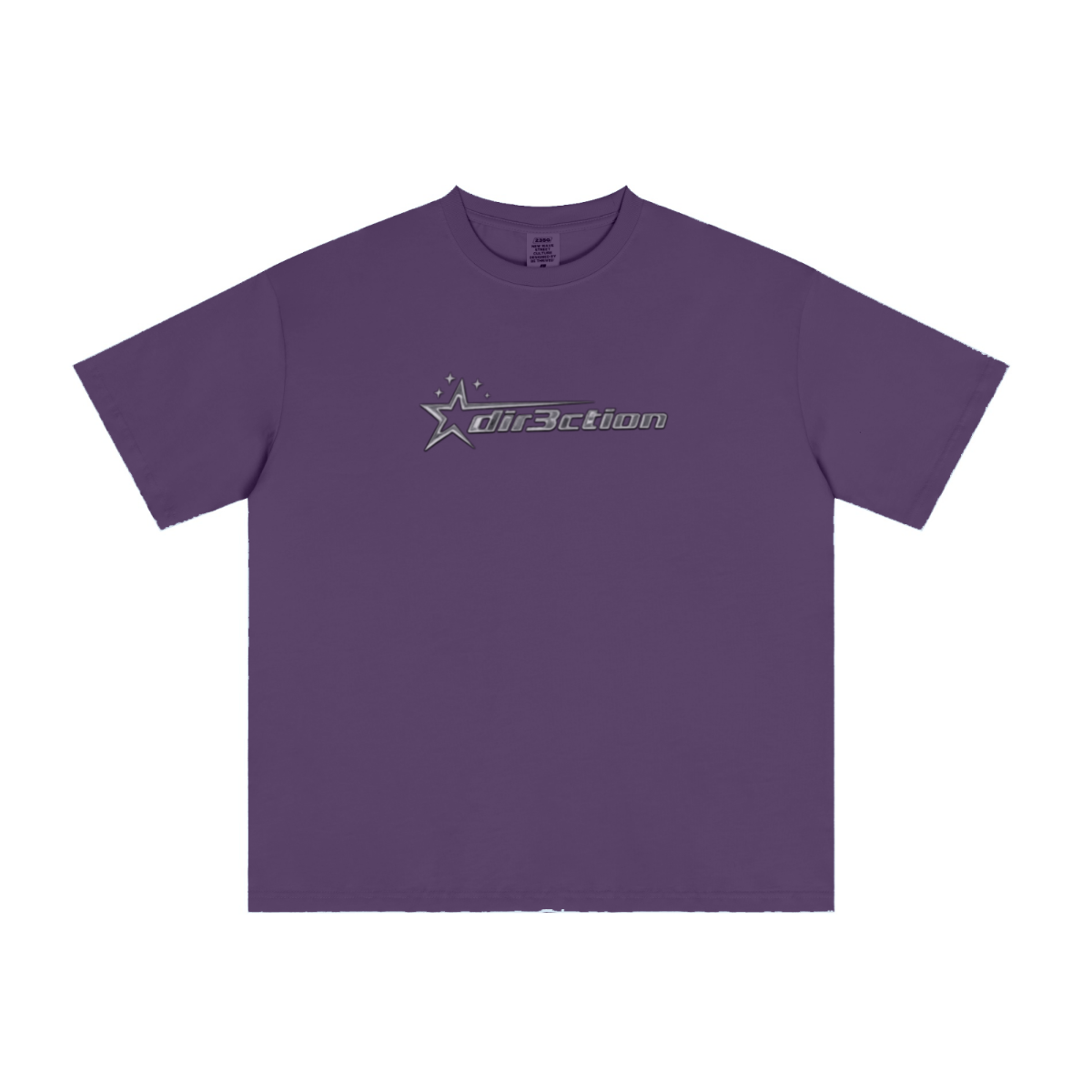 235GSM Men's cool-touch Crew Neck T-shirt Purple