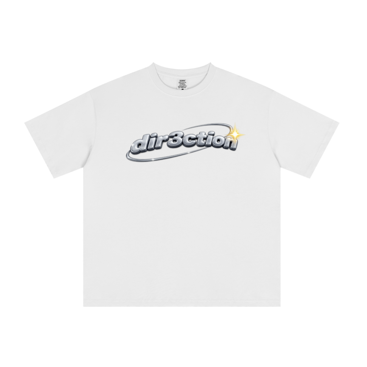 235GSM Men's cool-touch Crew Neck T-shirt  White