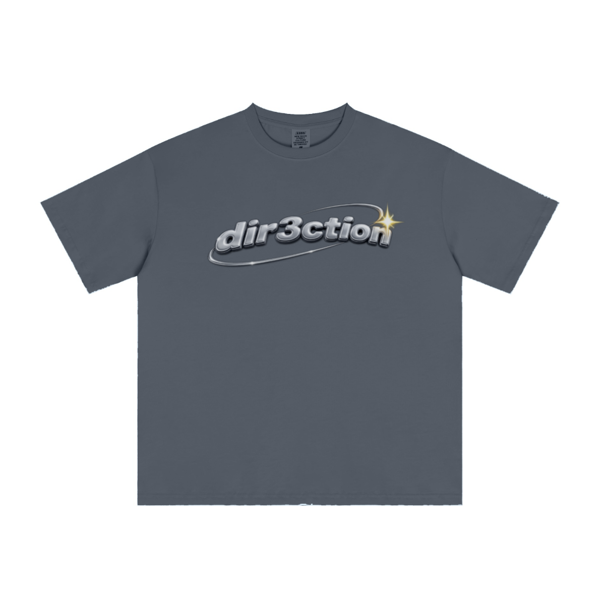 235GSM Men's cool-touch Crew Neck T-shirt Dark blue