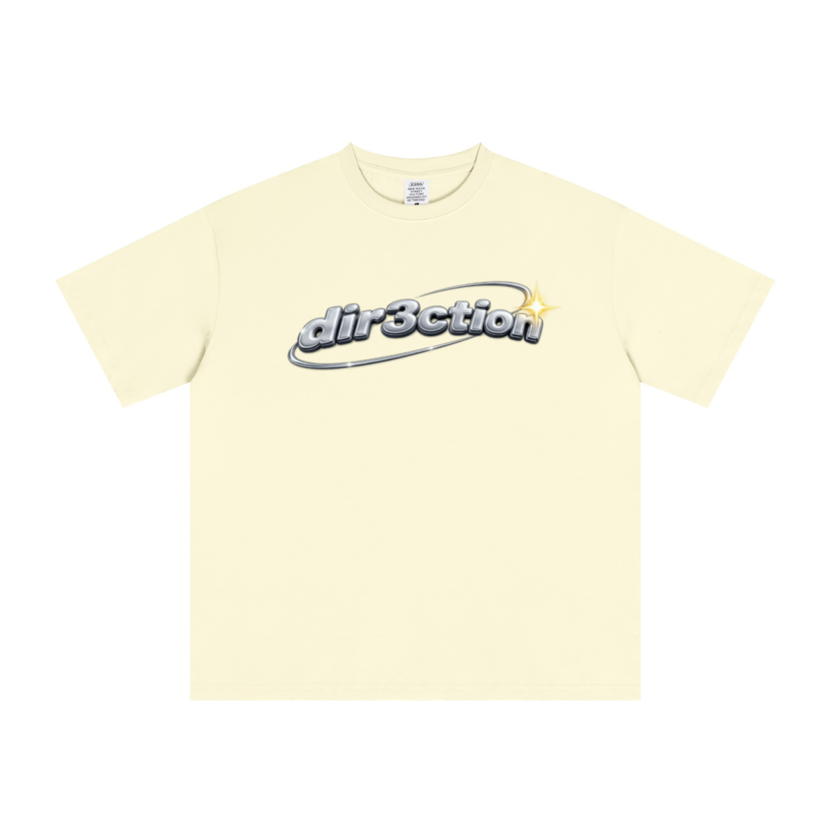 235GSM Men's cool-touch Crew Neck T-shirt Apricot