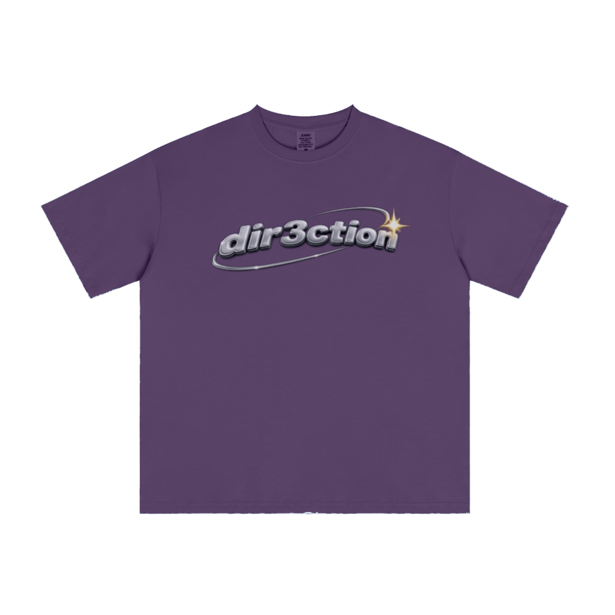 235GSM Men's cool-touch Crew Neck T-shirt Purple