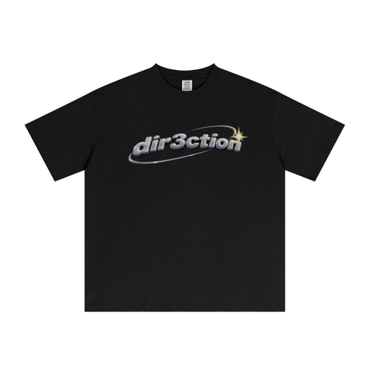 235GSM Men's cool-touch Crew Neck T-shirt Black