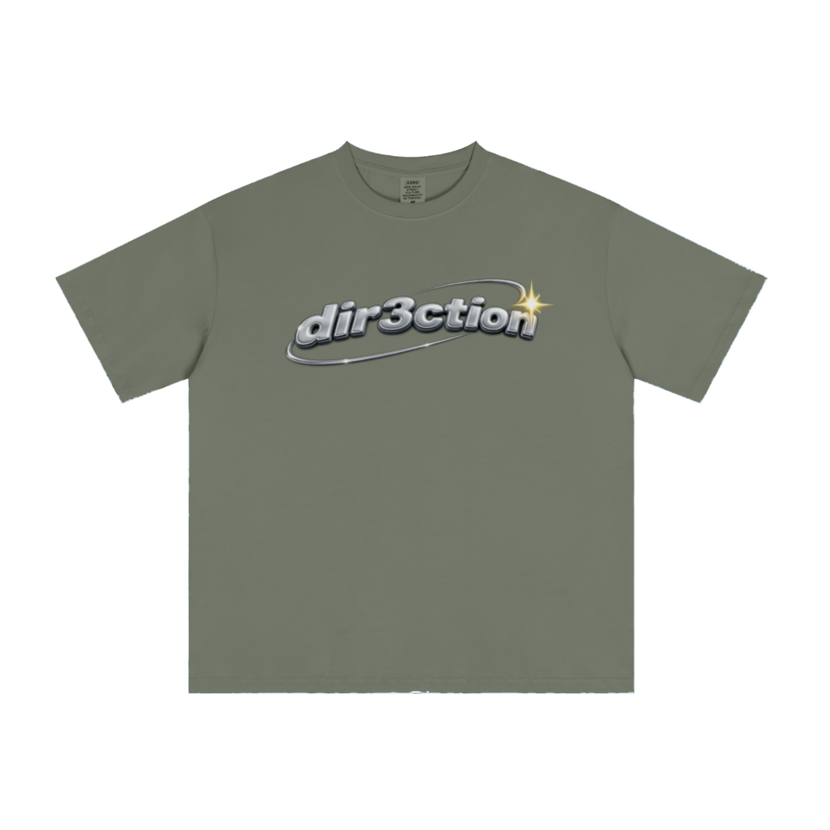 235GSM Men's cool-touch Crew Neck T-shirt Green