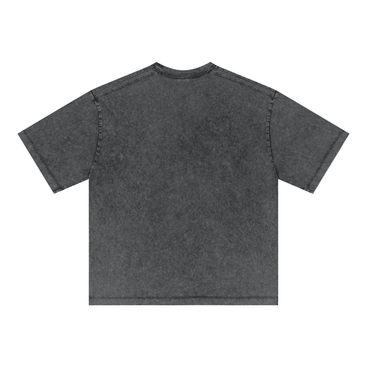 285GSM Men’s Webbing-Wash T-shirt Dark Grey
