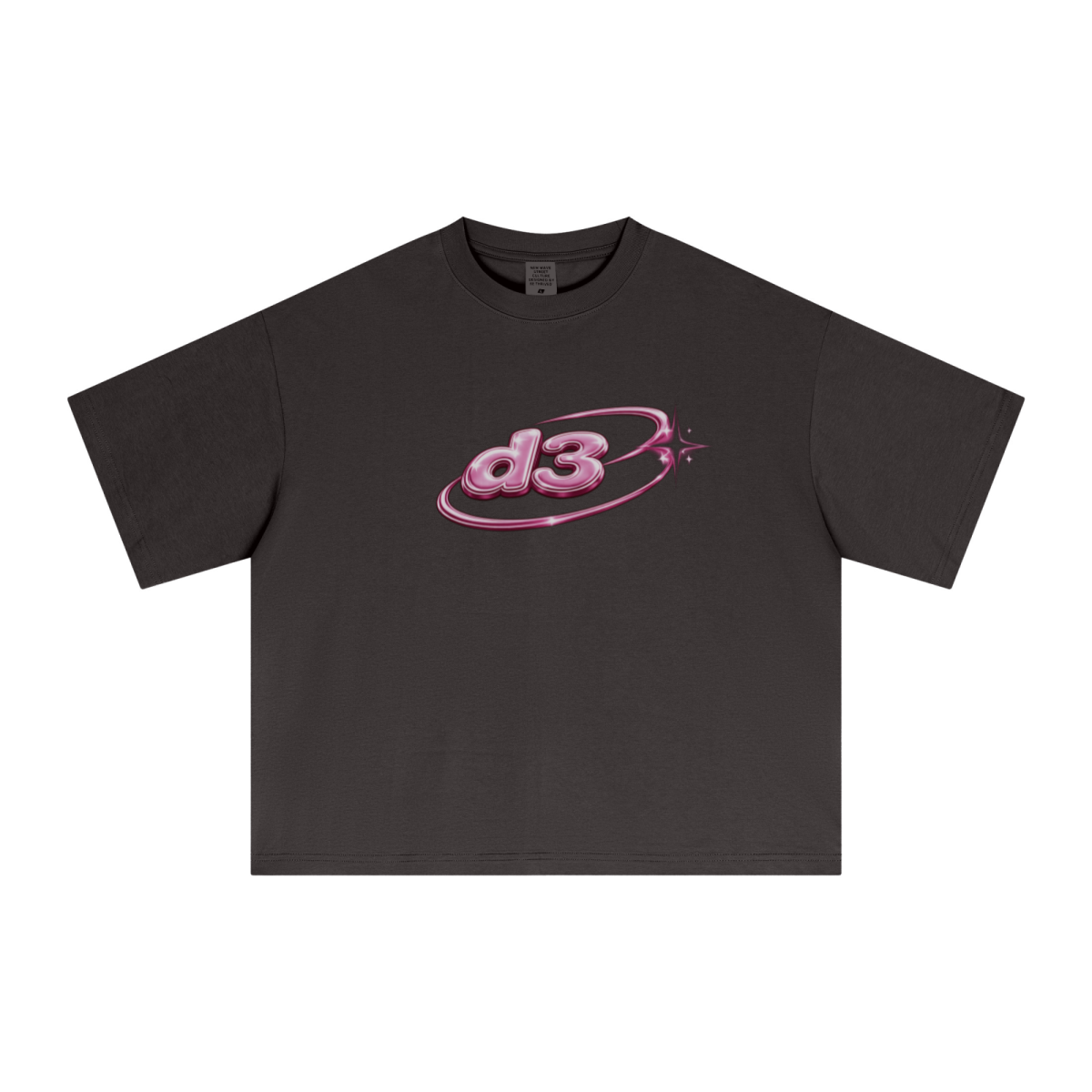 240GSM Men’s Ice-Feel Sorona Boxy-Fit Solid-Color Loose T-shirt Coffee