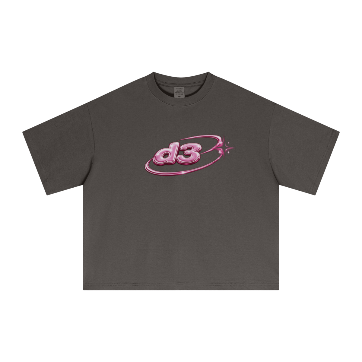 240GSM Men’s Ice-Feel Sorona Boxy-Fit Solid-Color Loose T-shirt Brown