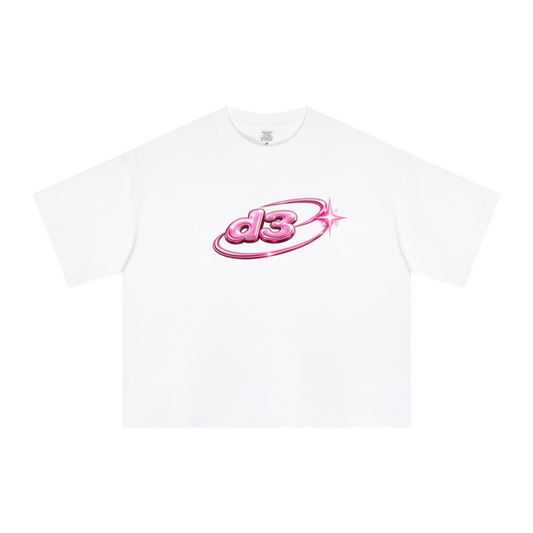 240GSM Men’s Ice-Feel Sorona Boxy-Fit Solid-Color Loose T-shirt Off White
