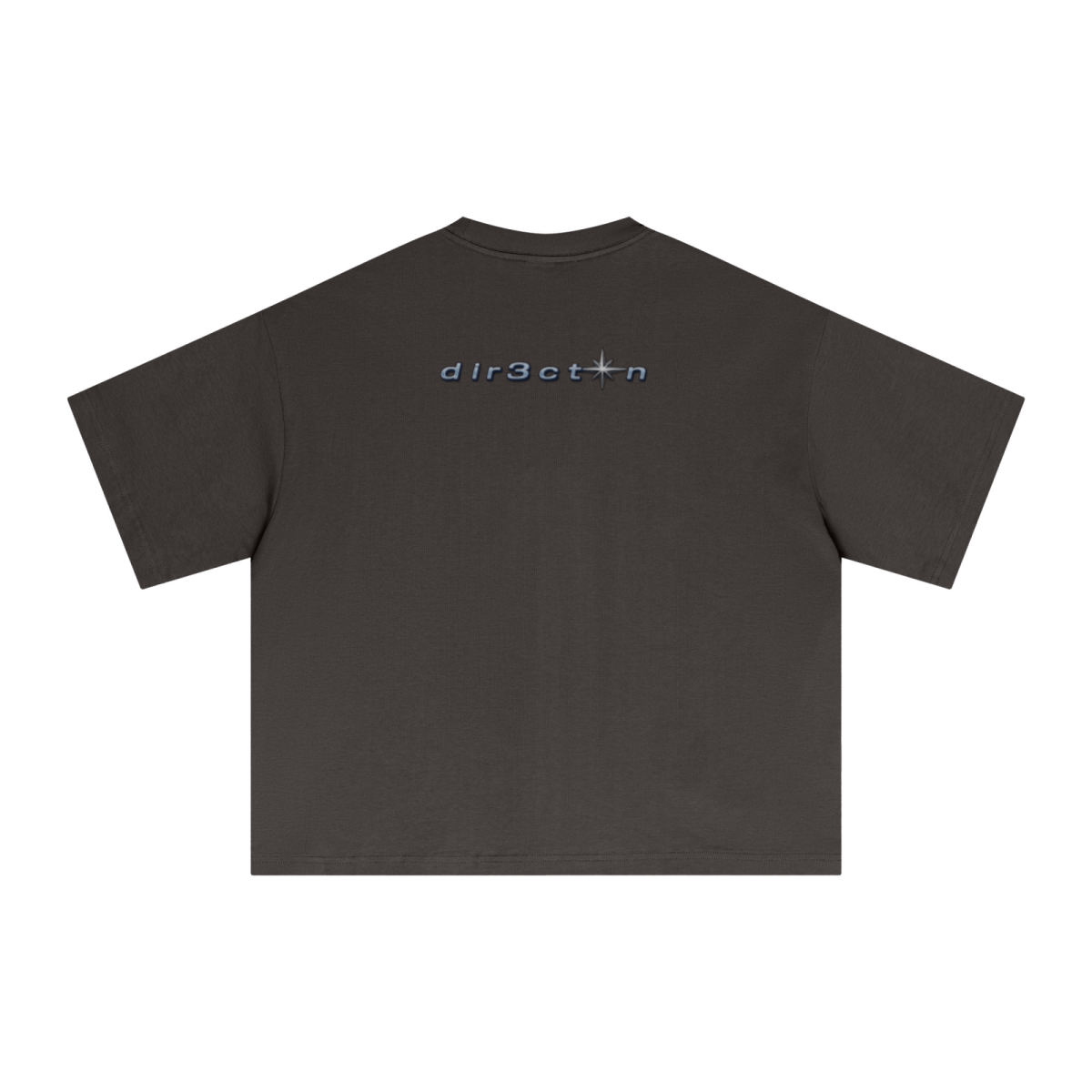 240GSM Men’s Ice-Feel Sorona Boxy-Fit Solid-Color Loose T-shirt Coffee