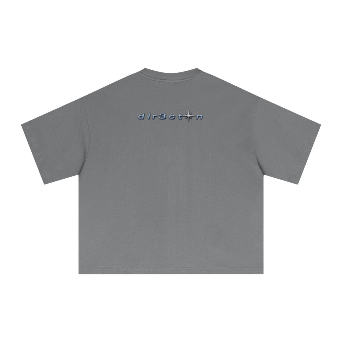 240GSM Men’s Ice-Feel Sorona Boxy-Fit Solid-Color Loose T-shirt Grey