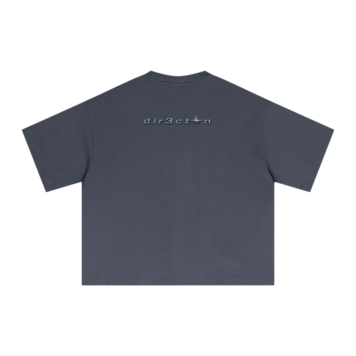 240GSM Men’s Ice-Feel Sorona Boxy-Fit Solid-Color Loose T-shirt Misty Blue