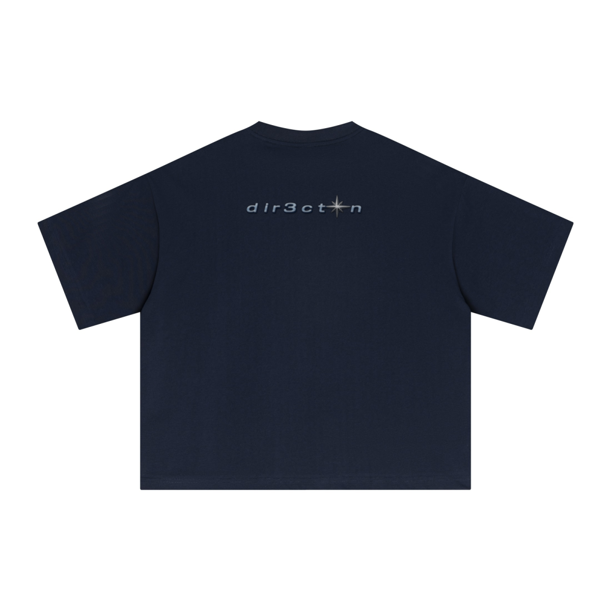 240GSM Men’s Ice-Feel Sorona Boxy-Fit Solid-Color Loose T-shirt Midnight Blue