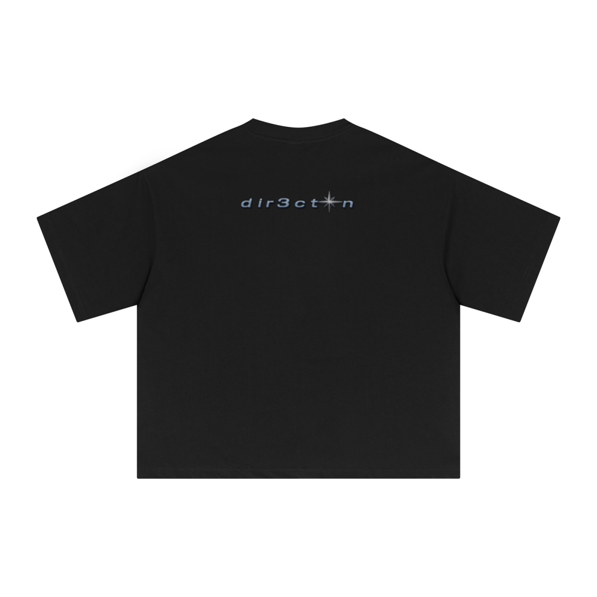 240GSM Men’s Ice-Feel Sorona Boxy-Fit Solid-Color Loose T-shirt Black