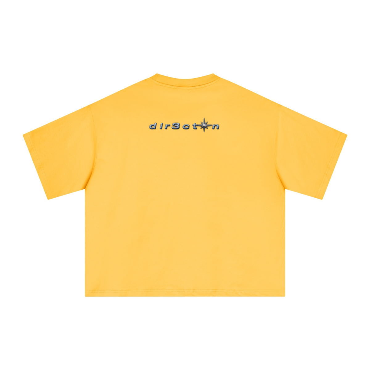 240GSM Men’s Ice-Feel Sorona Boxy-Fit Solid-Color Loose T-shirt Bright Yellow