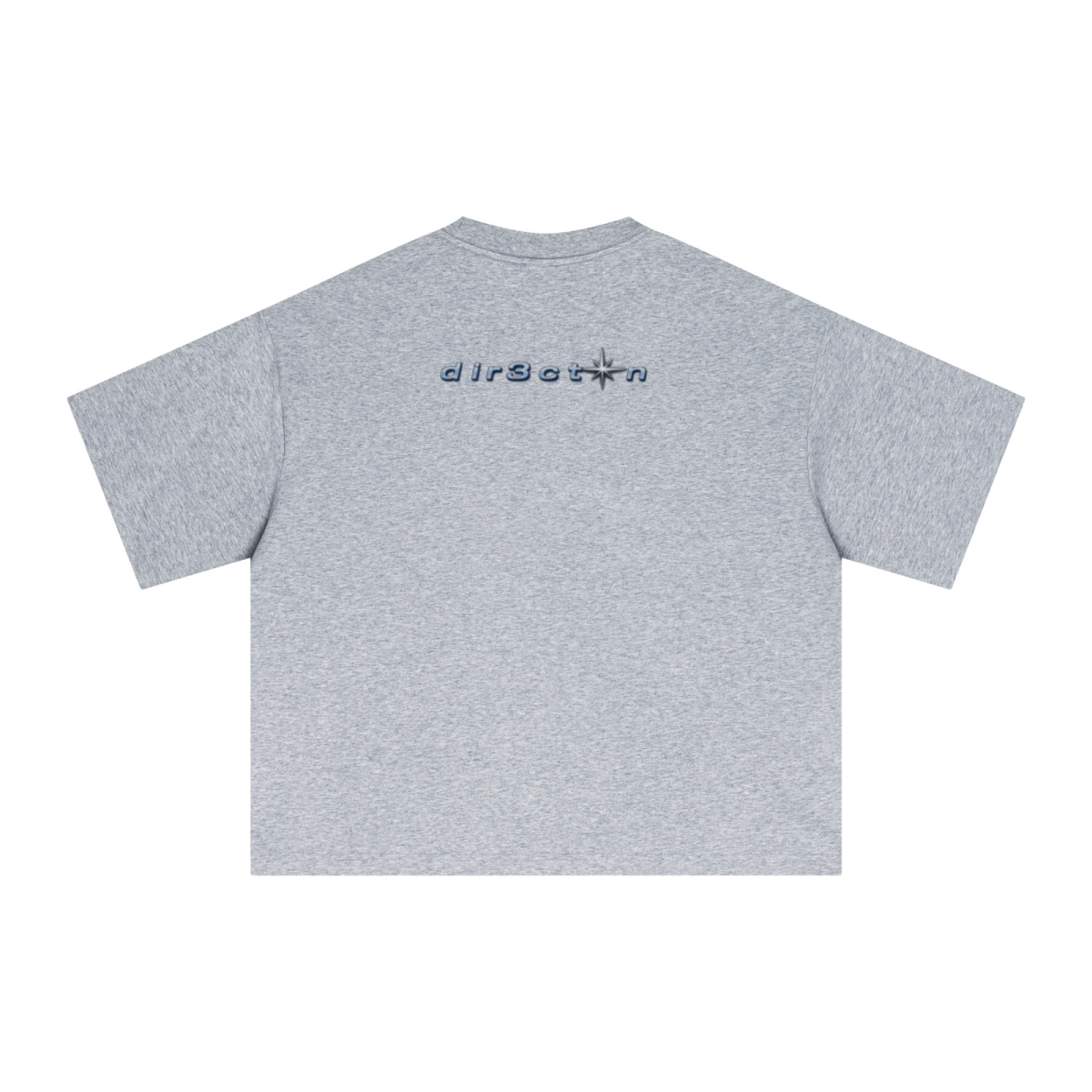 240GSM Men’s Ice-Feel Sorona Boxy-Fit Solid-Color Loose T-shirt Heathered Grey