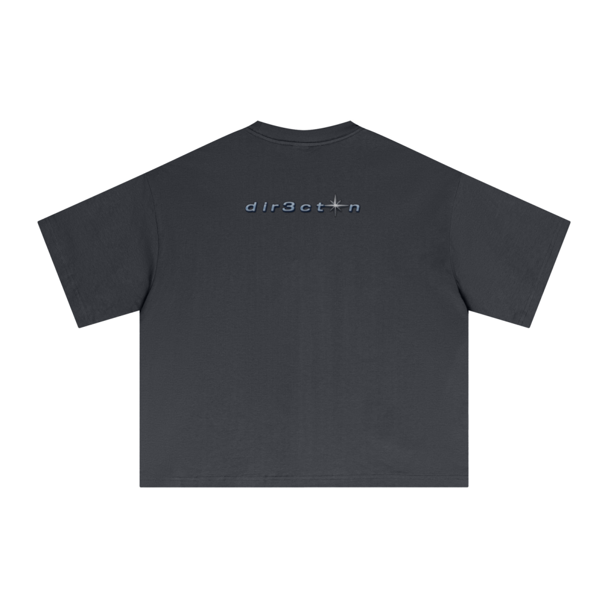 240GSM Men’s Ice-Feel Sorona Boxy-Fit Solid-Color Loose T-shirt Carbon Grey