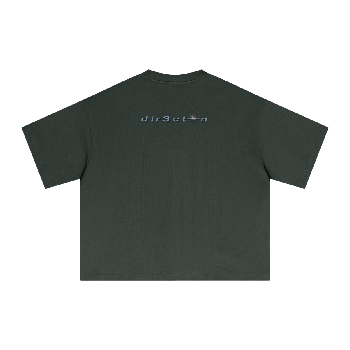 240GSM Men’s Ice-Feel Sorona Boxy-Fit Solid-Color Loose T-shirt Rainforest Green