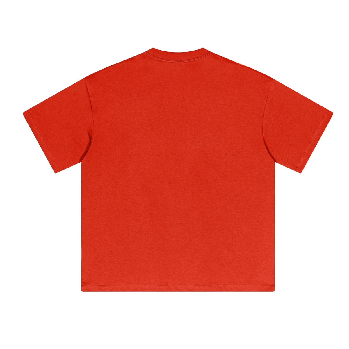 230GSM Unisex Cool-Touch Sorona Fabric Basic Crew Neck T-shirt Red