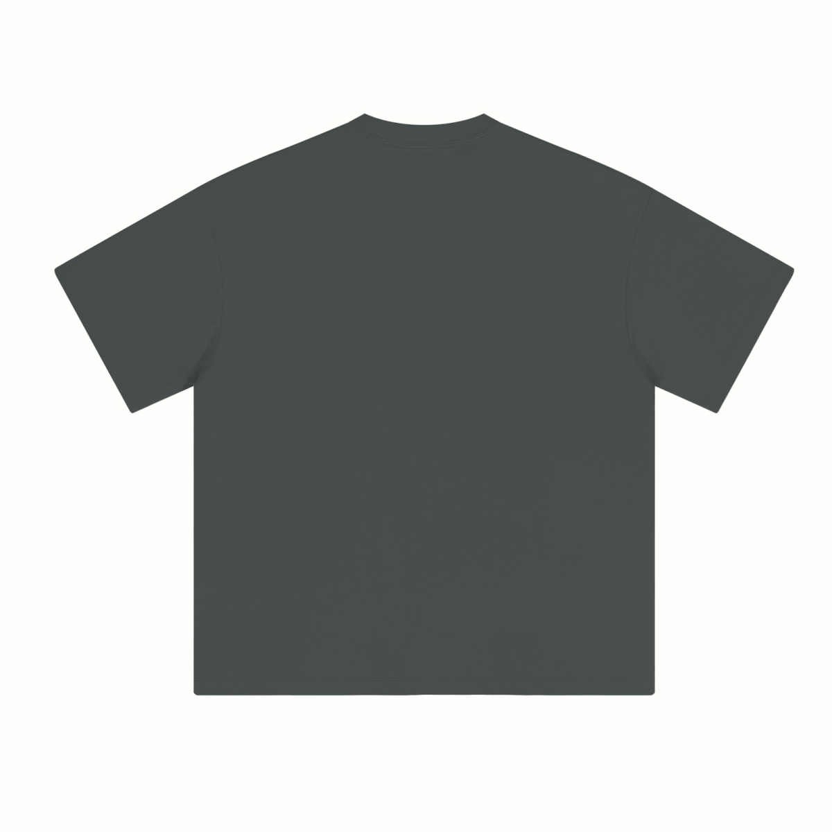 230GSM Unisex Cool-Touch Sorona Fabric Basic Crew Neck T-shirt Charcoal Gray