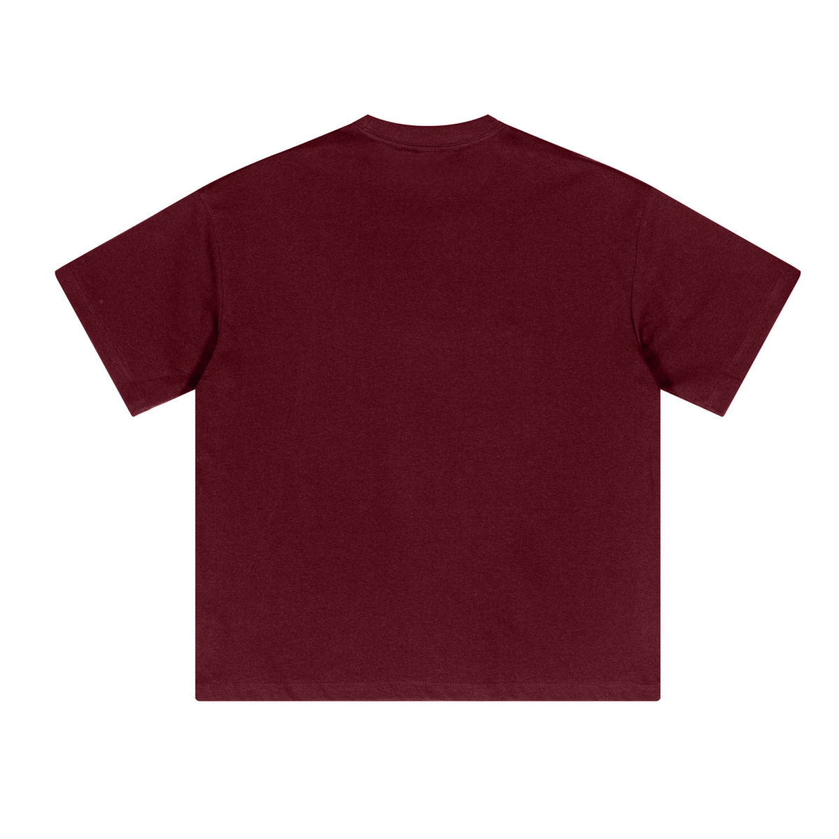 230GSM Unisex Cool-Touch Sorona Fabric Basic Crew Neck T-shirt Deep Red