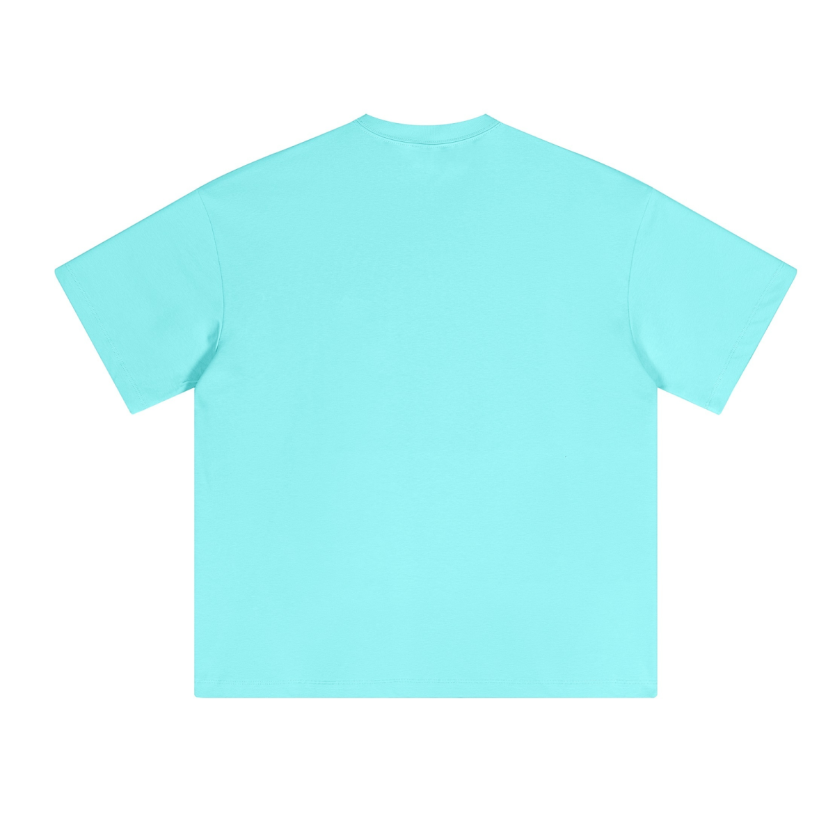 230GSM Unisex Cool-Touch Sorona Fabric Basic Crew Neck T-shirt Ice Blue