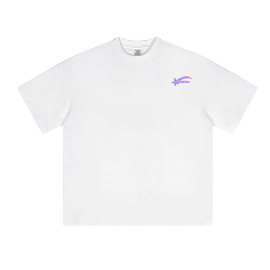 230GSM Unisex Cool-Touch Sorona Fabric Basic Crew Neck T-shirt White