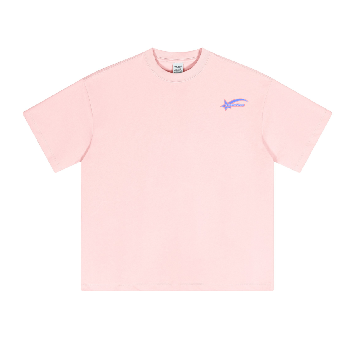 230GSM Unisex Cool-Touch Sorona Fabric Basic Crew Neck T-shirt Pink