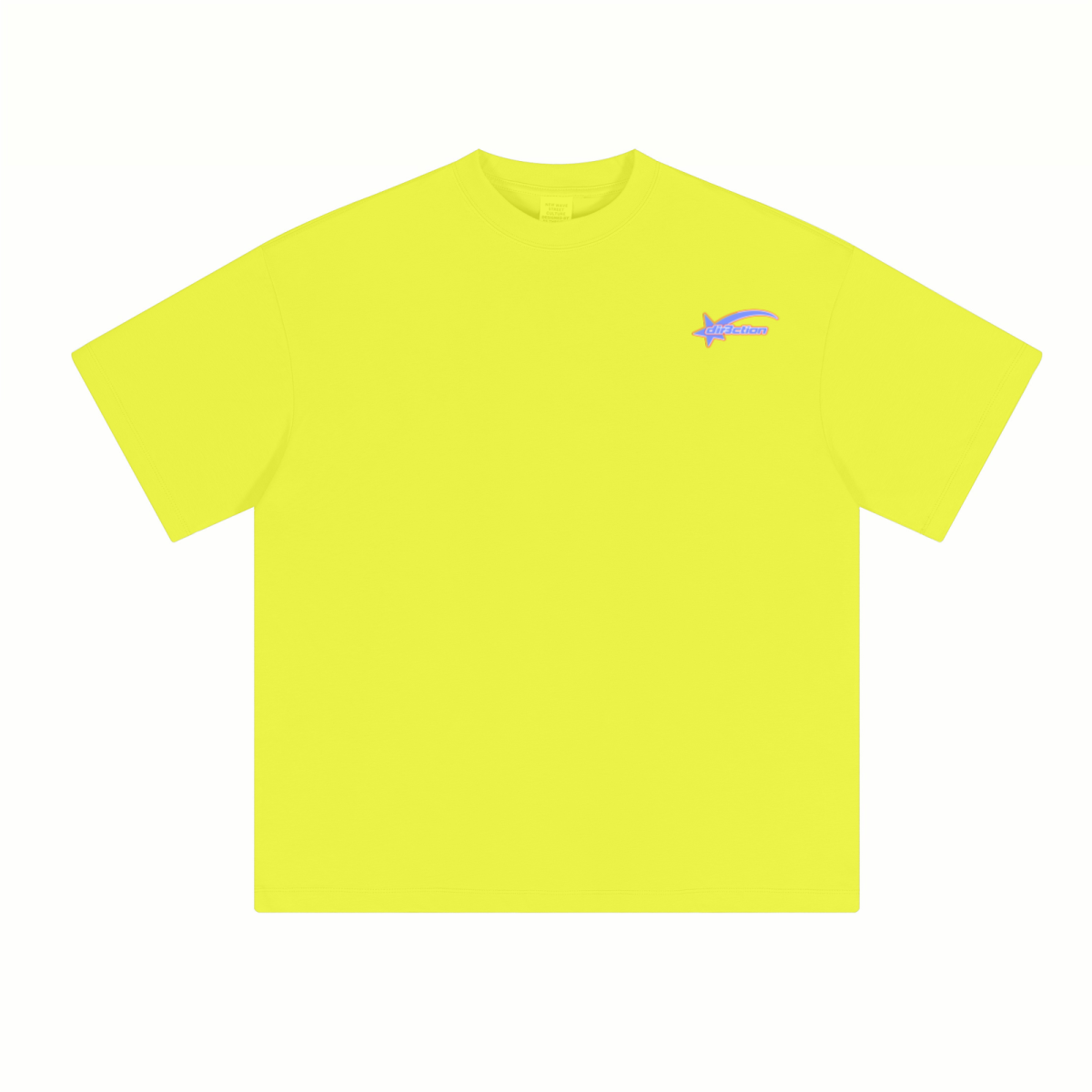 230GSM Unisex Cool-Touch Sorona Fabric Basic Crew Neck T-shirt Lemon Yellow