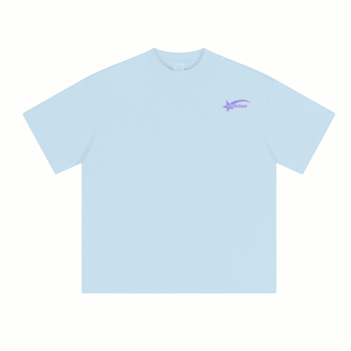 230GSM Unisex Cool-Touch Sorona Fabric Basic Crew Neck T-shirt Sky Blue