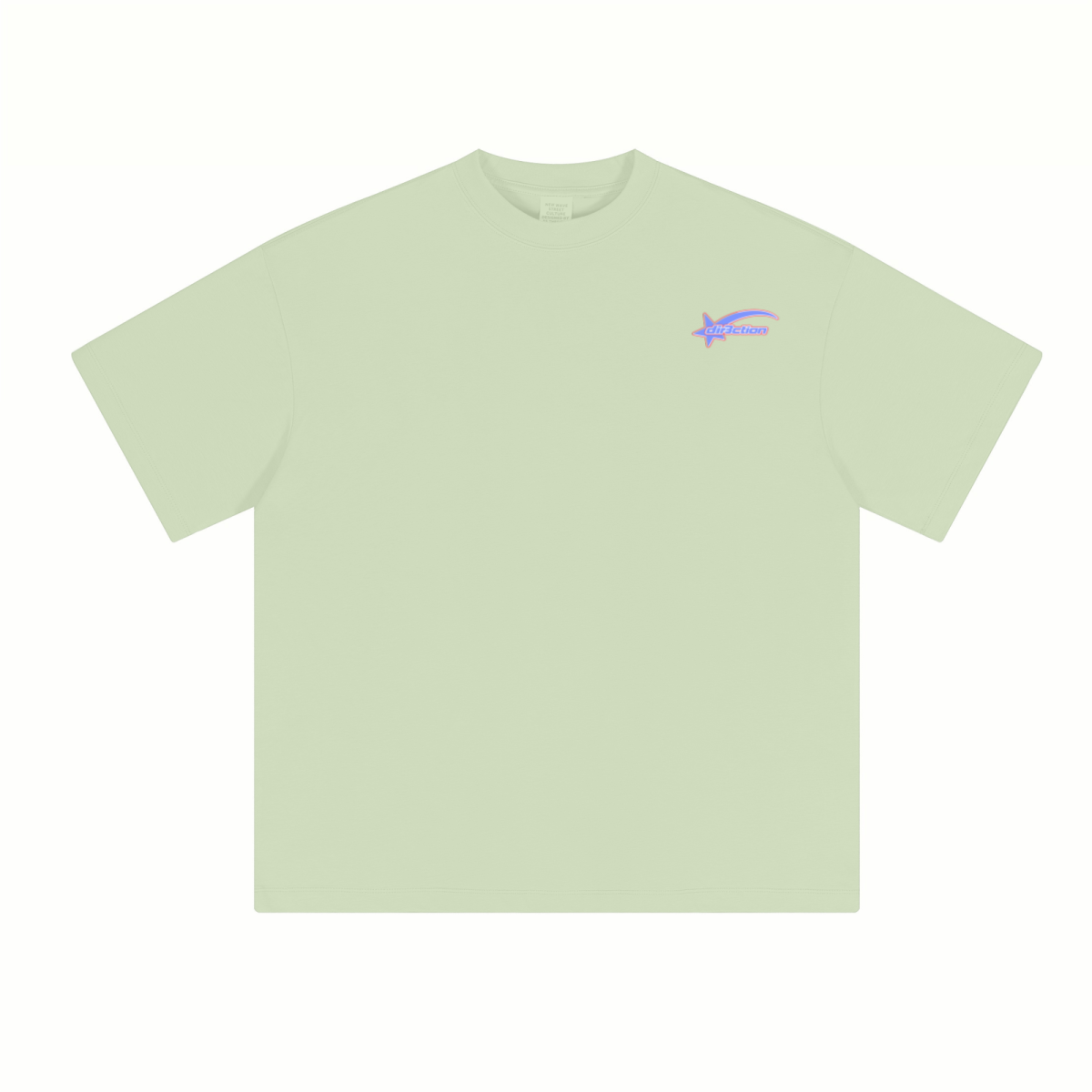 230GSM Unisex Cool-Touch Sorona Fabric Basic Crew Neck T-shirt Light Green