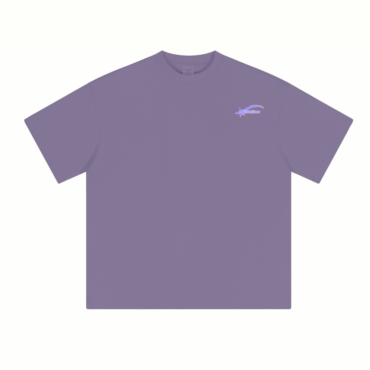 230GSM Unisex Cool-Touch Sorona Fabric Basic Crew Neck T-shirt Purple