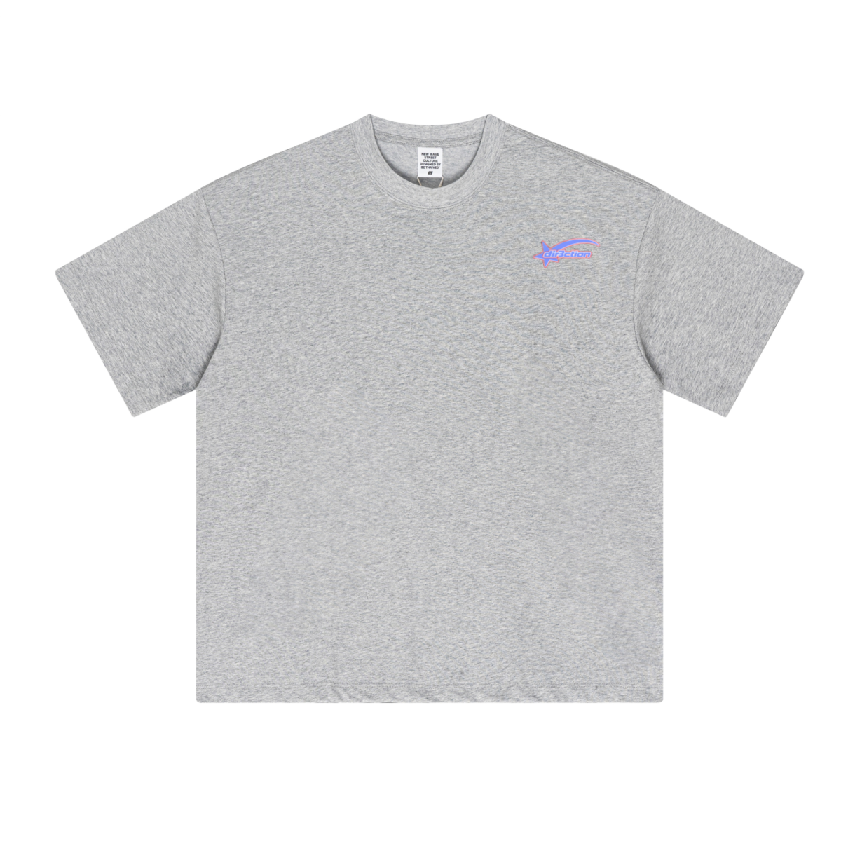 230GSM Unisex Cool-Touch Sorona Fabric Basic Crew Neck T-shirt Heather Gray
