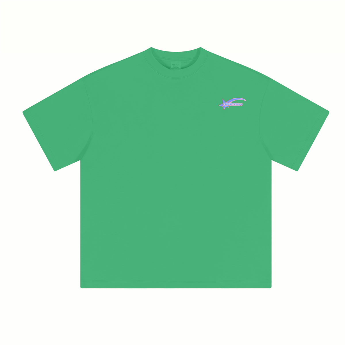 230GSM Unisex Cool-Touch Sorona Fabric Basic Crew Neck T-shirt Grass Green