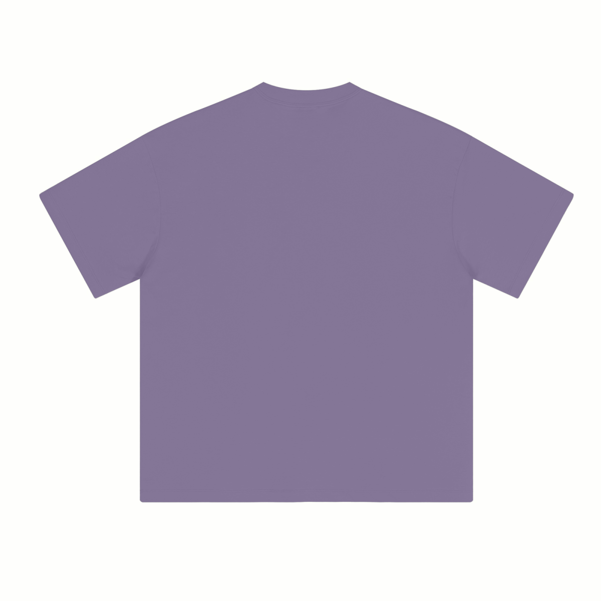 230GSM Unisex Cool-Touch Sorona Fabric Basic Crew Neck T-shirt Purple