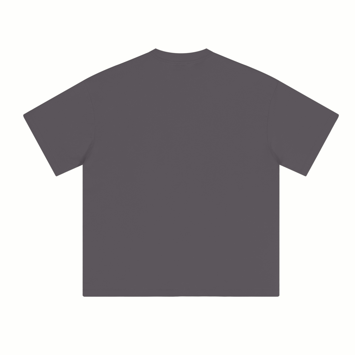 230GSM Unisex Cool-Touch Sorona Fabric Basic Crew Neck T-shirt Plum