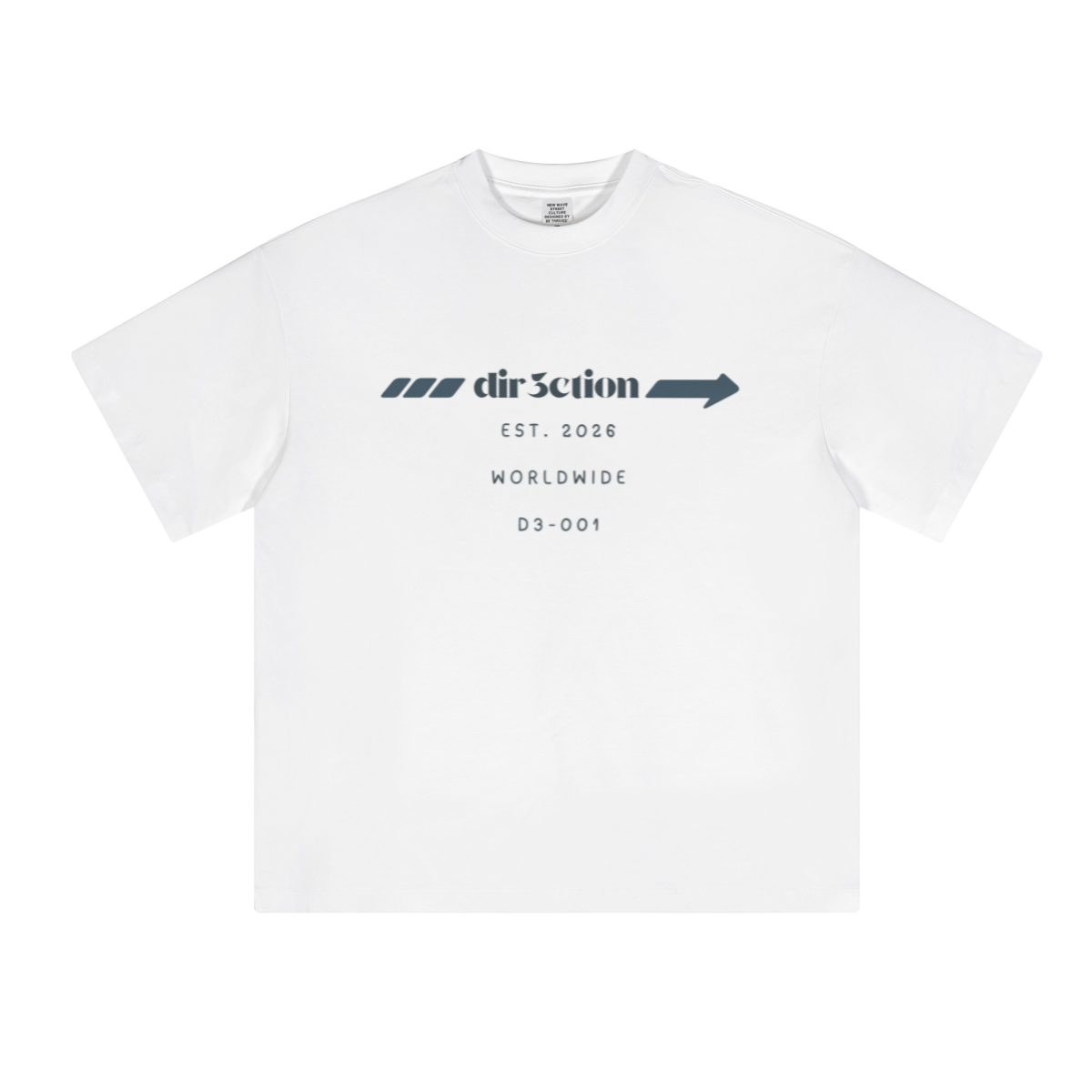 230GSM Unisex Cool-Touch Sorona Fabric Basic Crew Neck T-shirt White