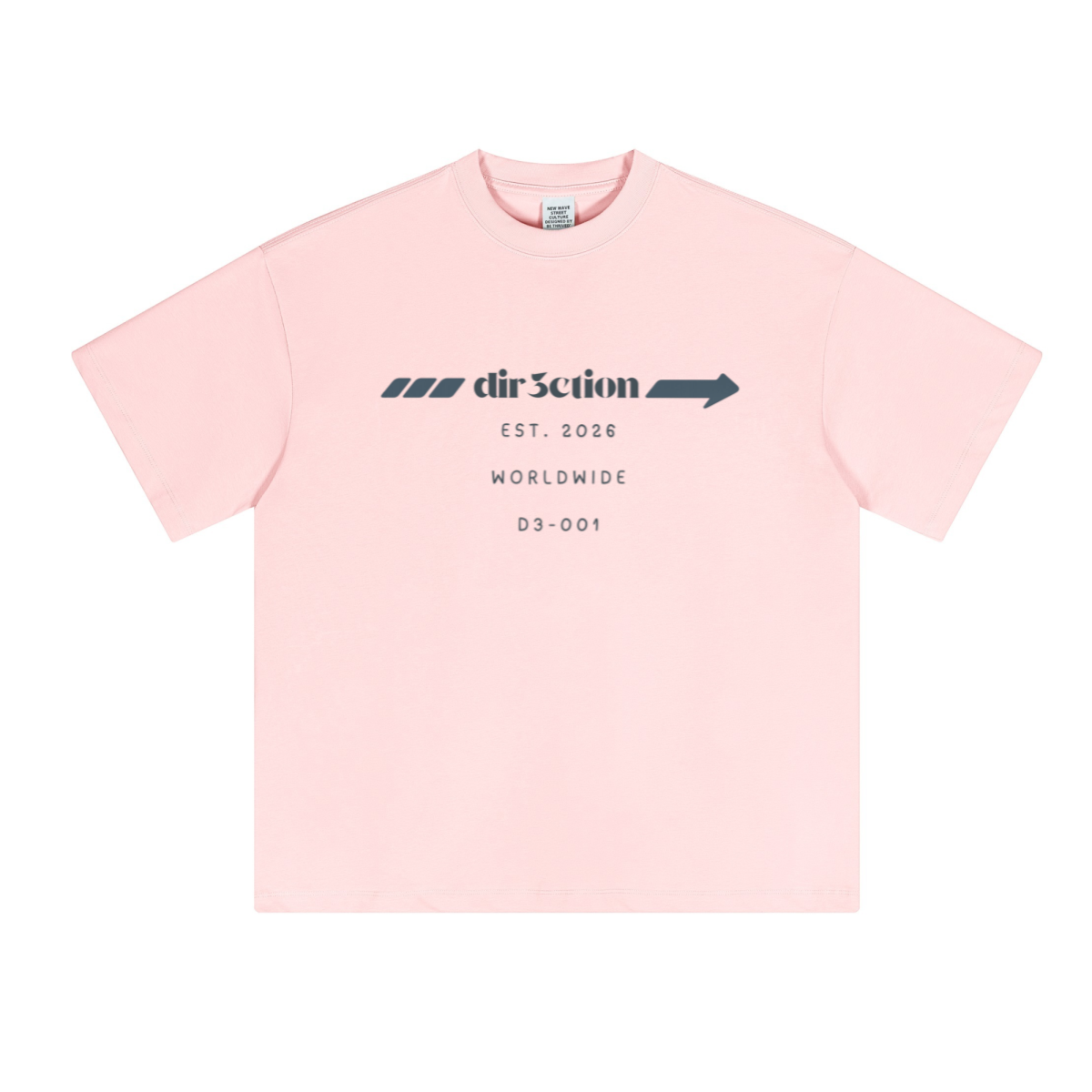 230GSM Unisex Cool-Touch Sorona Fabric Basic Crew Neck T-shirt Pink