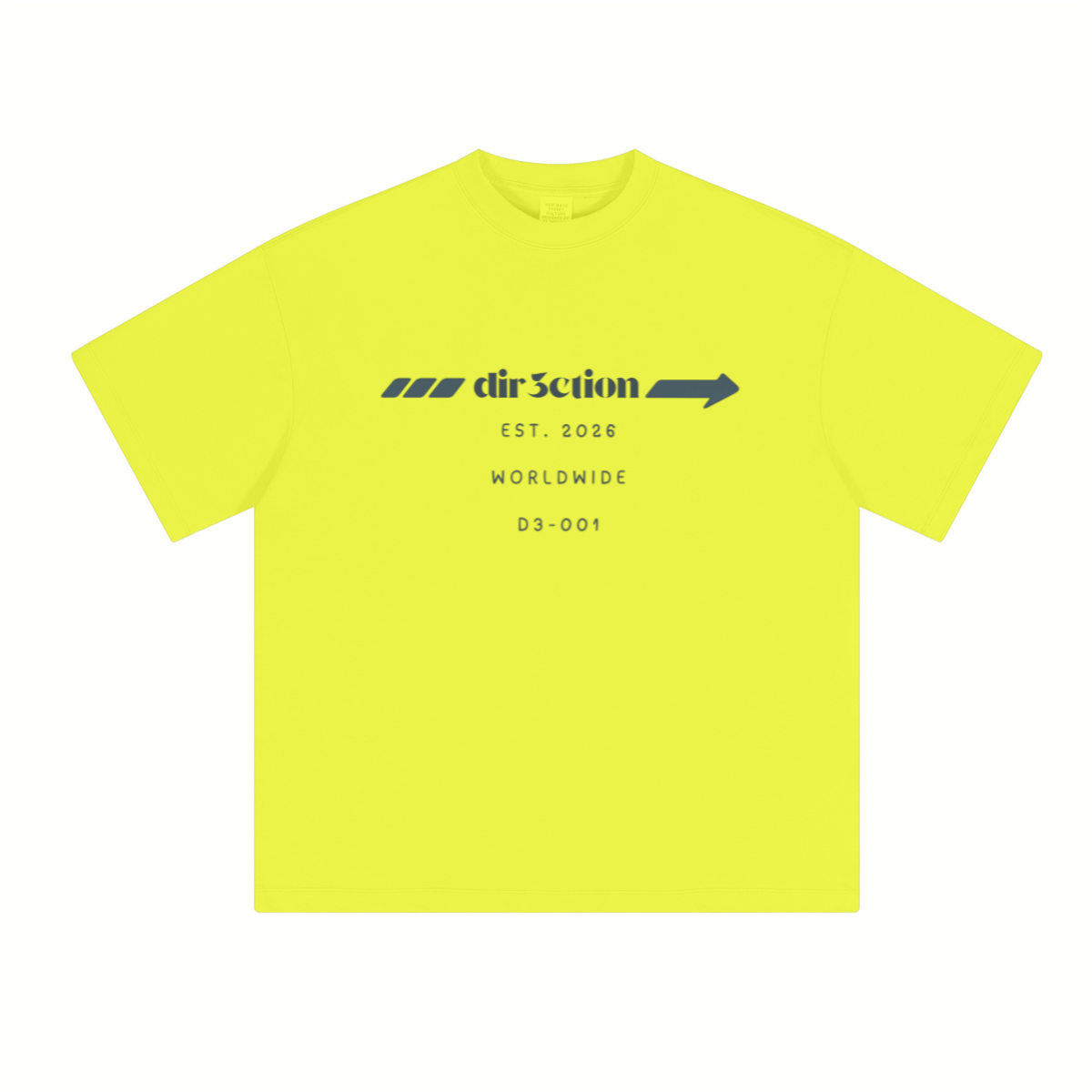 230GSM Unisex Cool-Touch Sorona Fabric Basic Crew Neck T-shirt Lemon Yellow