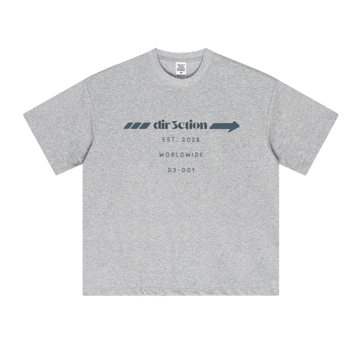 230GSM Unisex Cool-Touch Sorona Fabric Basic Crew Neck T-shirt Heather Gray