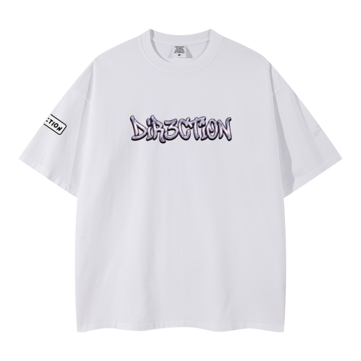 260GSM Unisex Earth-Tone Fog Heavyweight T-shirt White