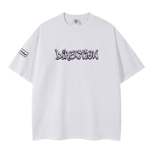 260GSM Unisex Earth-Tone Fog Heavyweight T-shirt White