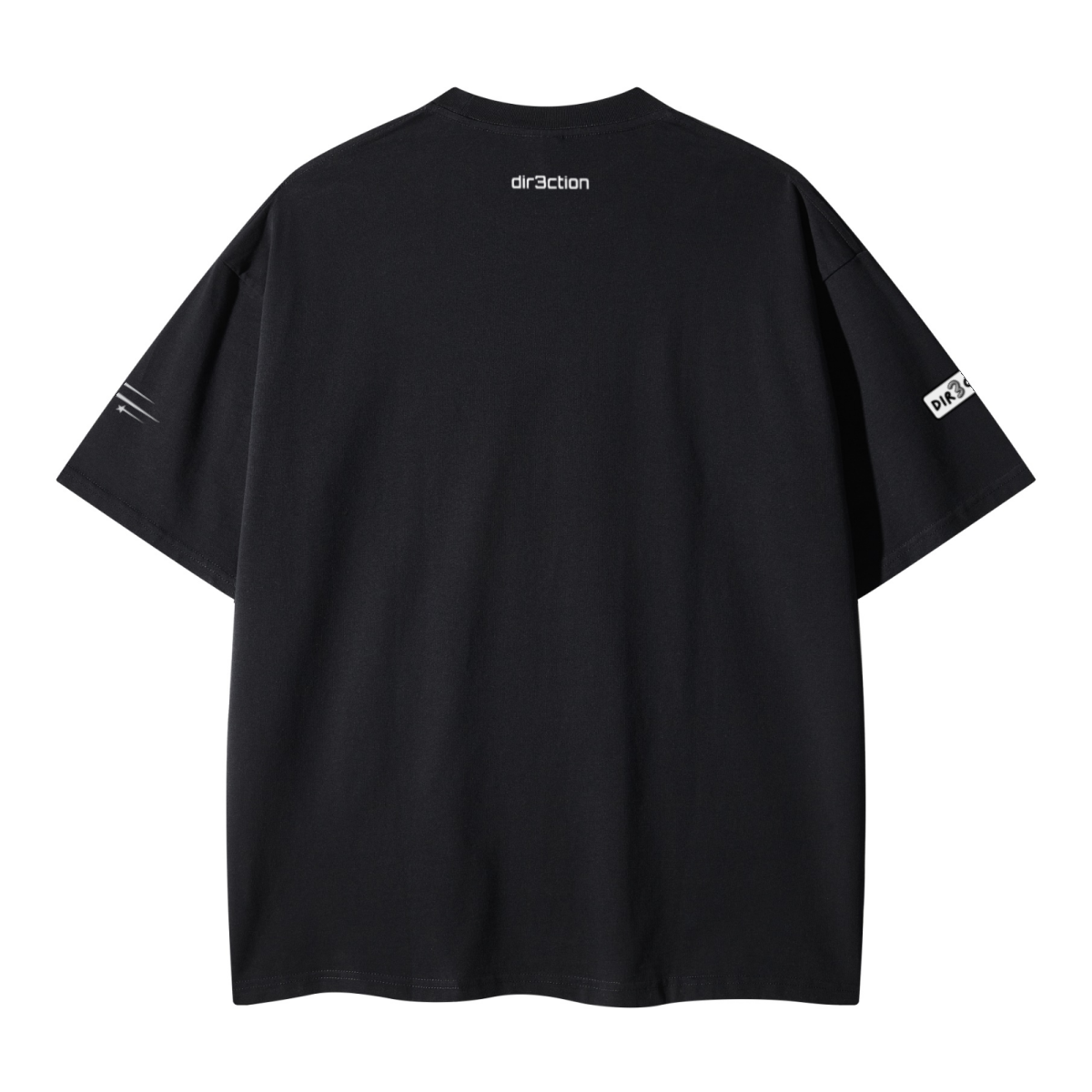 260GSM Unisex Earth-Tone Fog Heavyweight T-shirt Black